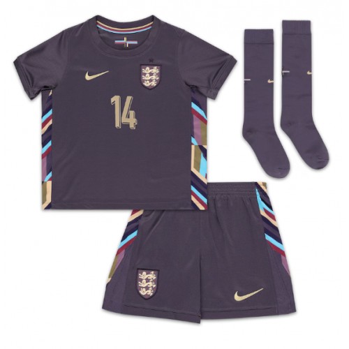 England Ezri Konsa #14 Udebanesæt Børn EM 2024 Kort ærmer (+ korte bukser)